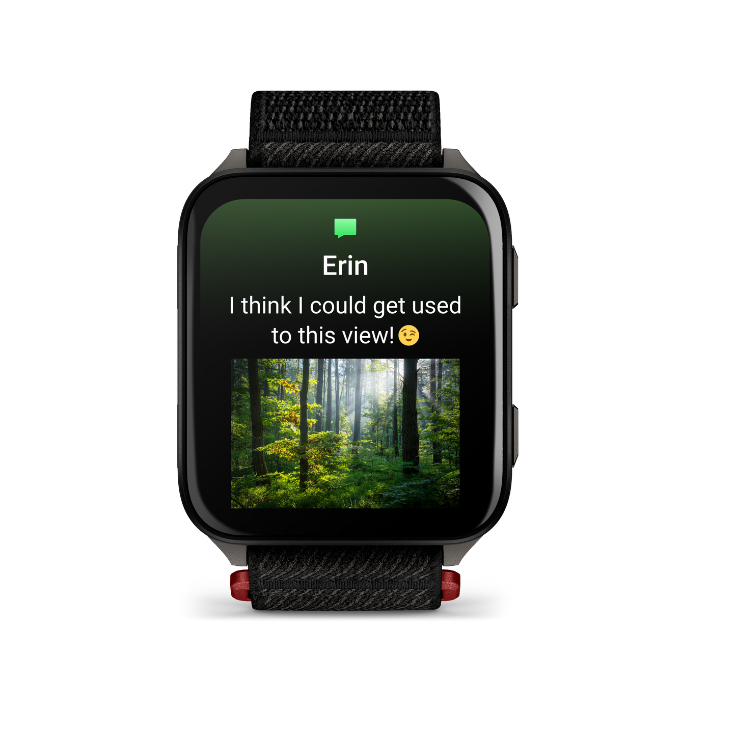 Garmin Venu X1 smartwatch, black with slate titanium case and black ComfortFit band