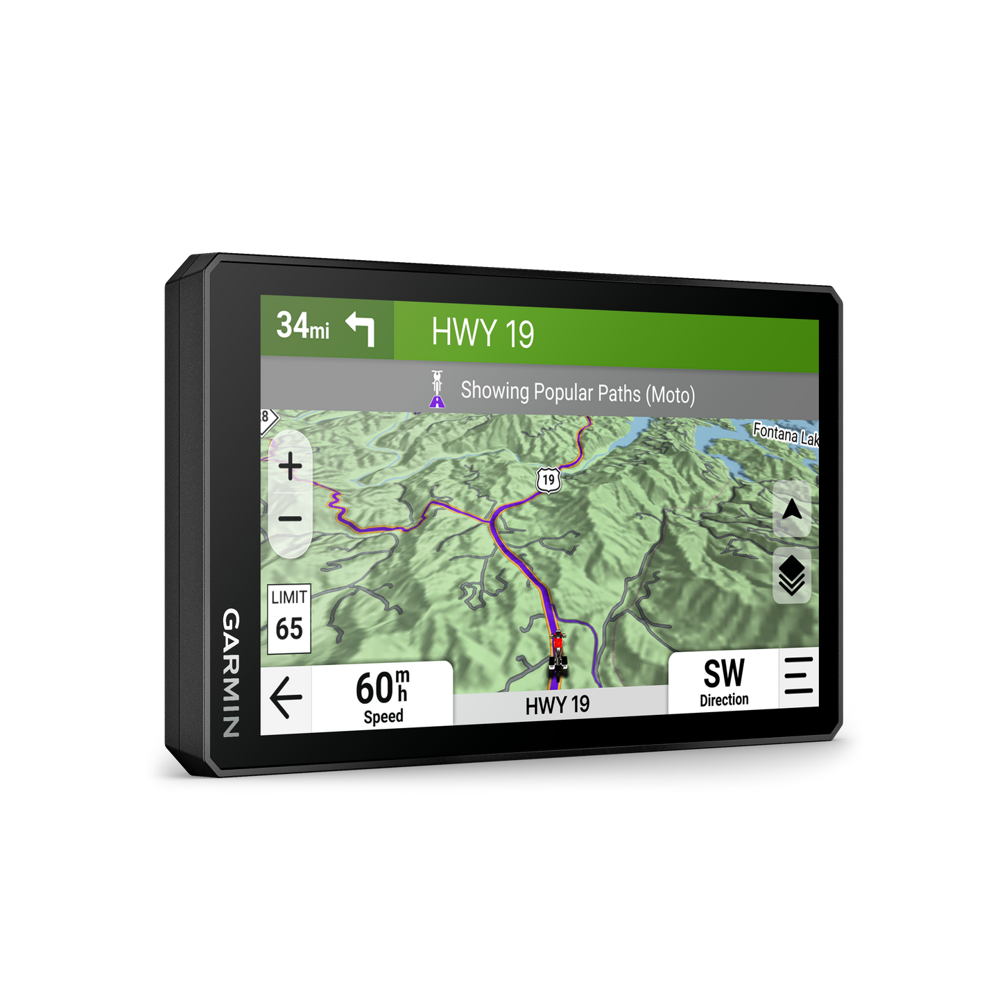 Garmin Zumo XT3 motorcycle GPS navigator in a rugged black case