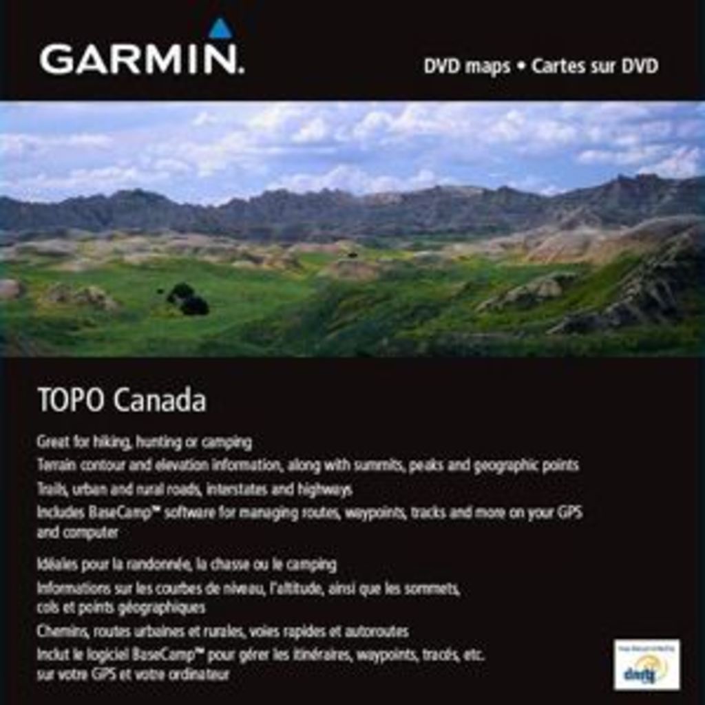 Garmin TOPO Canada microSD map card for the All of Canada Region