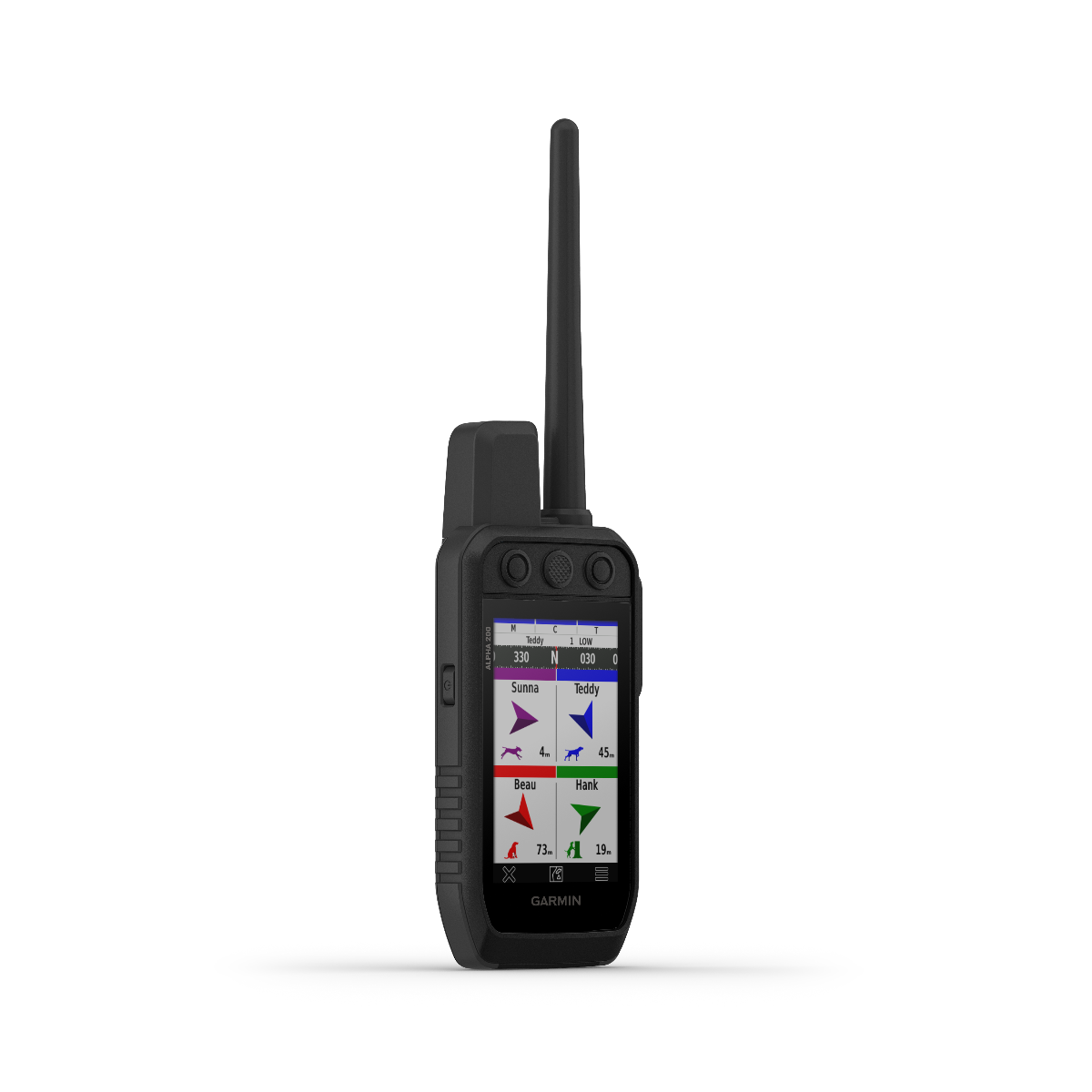 Garmin Alpha 200 handheld dog-tracking device, black GPS receiver