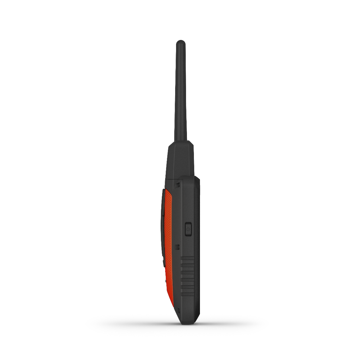 Garmin Alpha 200 handheld dog-tracking device with orange side grip and tall antenna