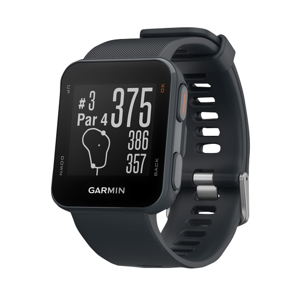 Garmin Approach S10 Granite Blue golf GPS smartwatch.