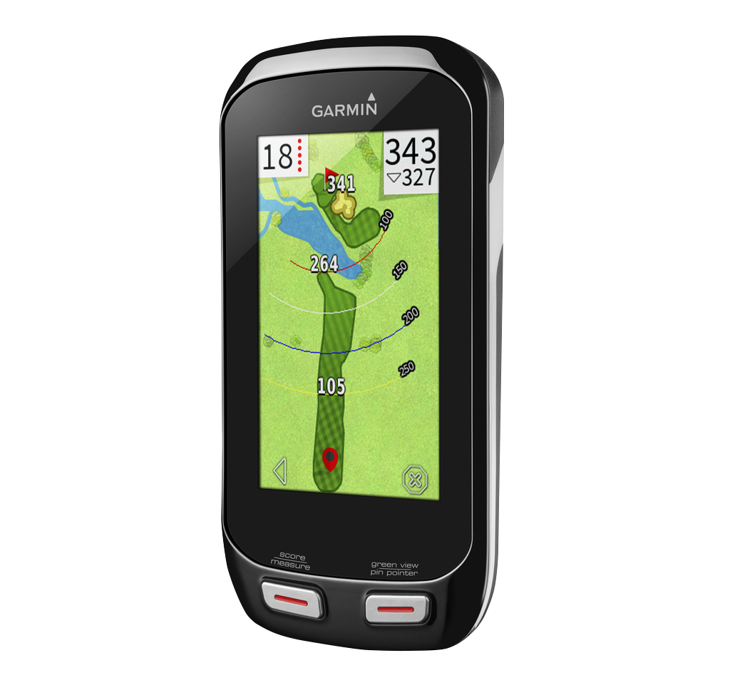 Garmin Approach G8 golf GPS handheld in black with touchscreen map display