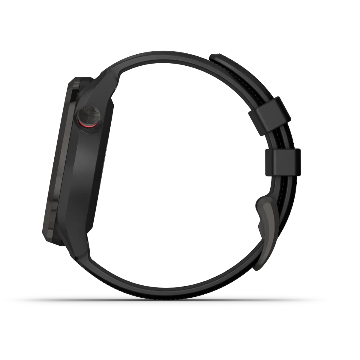 Garmin Approach S42 golf GPS smartwatch with gunmetal case and black band