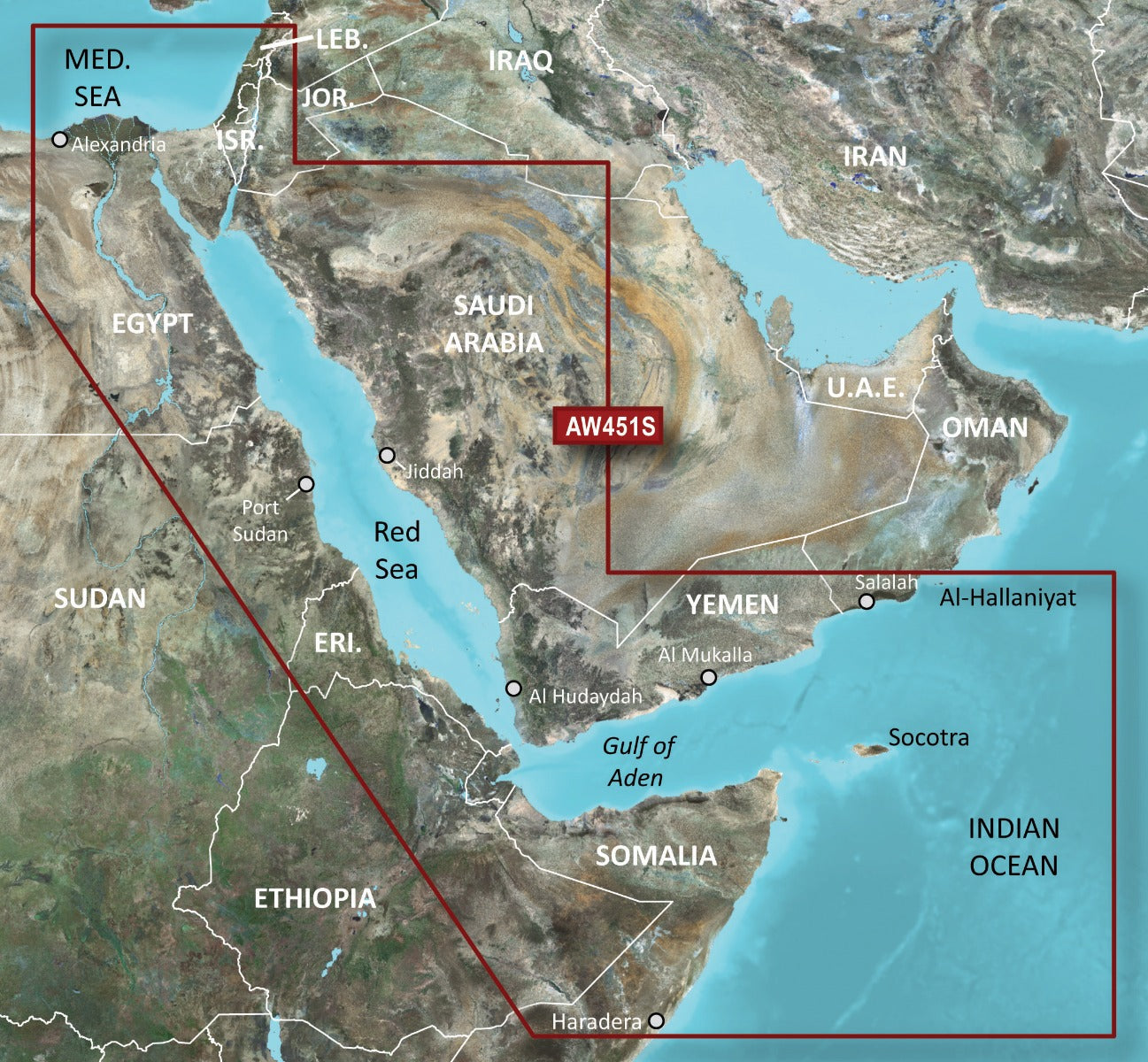 Garmin map card Red Sea Coastal Charts BlueChart g3 Vision AW451S microSD/SD