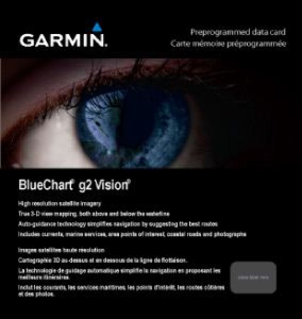Garmin BlueChart g3 Vision map card for Norway Vestfjorden to Svalbard and Varanger on microSD/SD