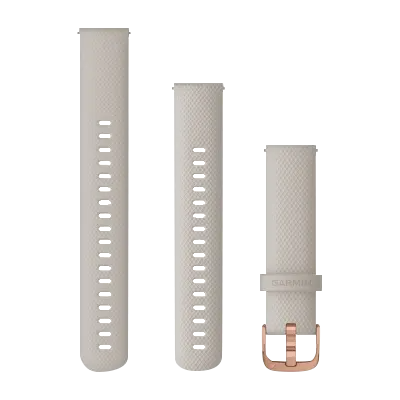 Garmin Quick Release Bands (18 mm) Light Sand with Rose Gold Hardware (010-12924-32) by Garmin