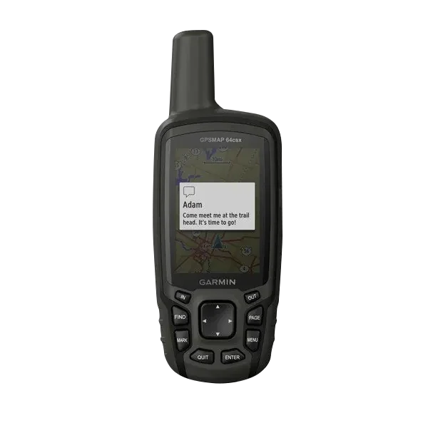 Garmin GPSMAP 64csx handheld GPS, black with preloaded maps, certified refurbished