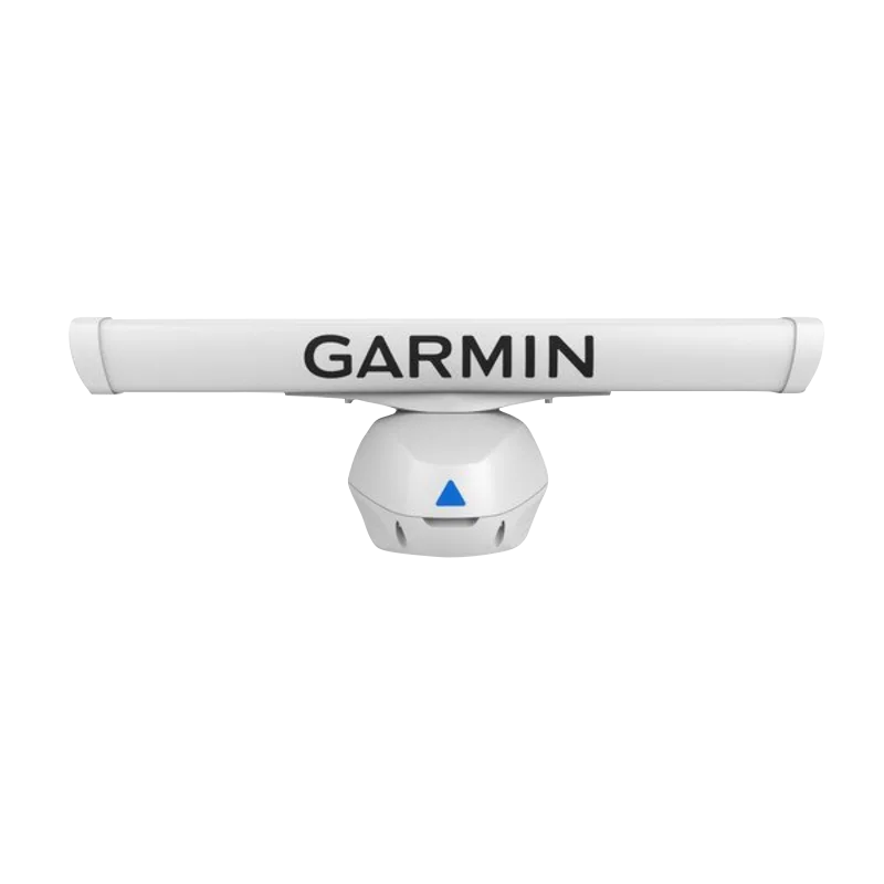 Garmin GMR Fantom 124 Open Array radar on white pedestal