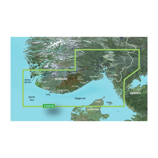 Garmin Oslo, Skagerrak to Haugesund Coastal and Inland Charts BlueChart g3 Vision | VEU041R | microSD/SD by Garmin