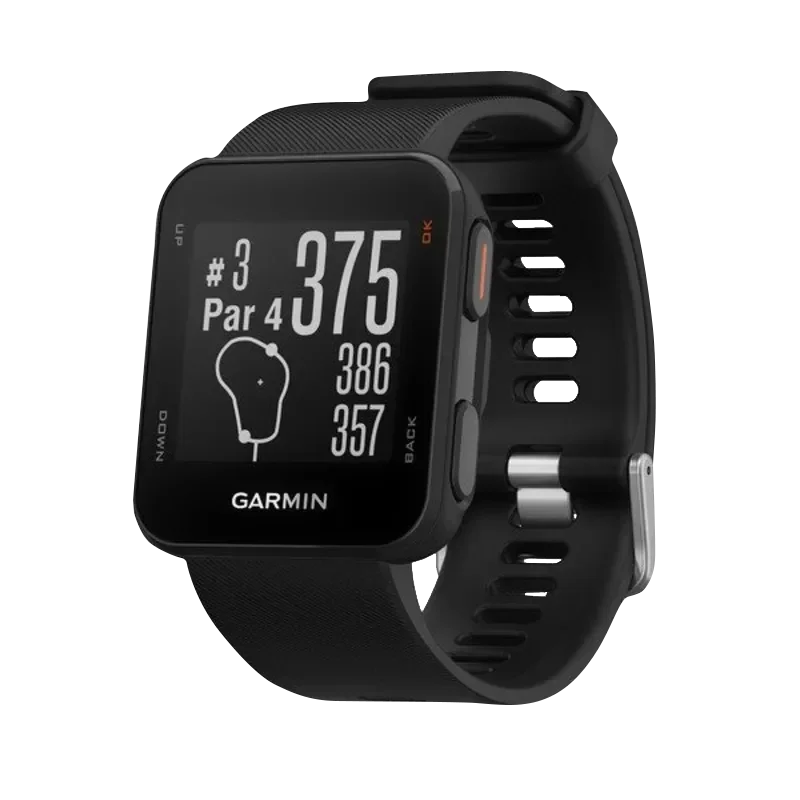 Garmin Approach S10 Black smartwatch, certified refurbished golf GPS watch