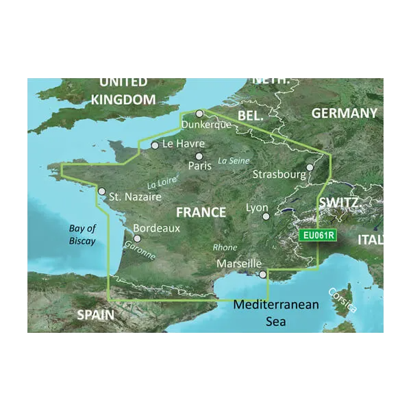 Garmin Bluechart G2 Vision France Inland Waters (010-C1104-00) by Garmin