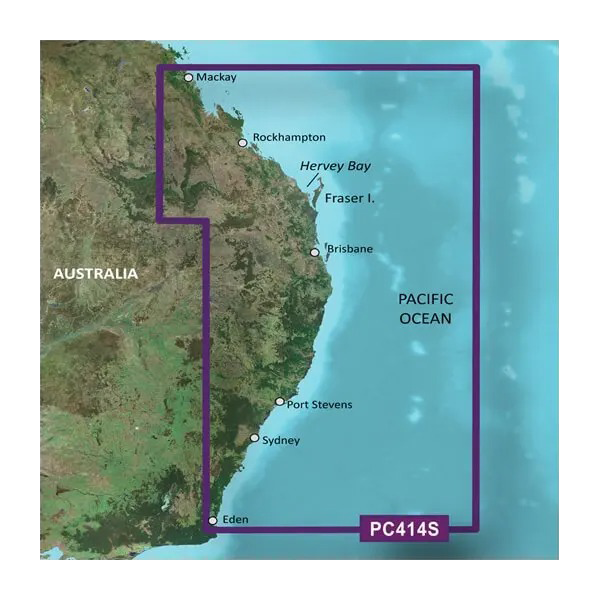 Garmin Australia, Mackay to Twofold Bay Coastal Charts BlueChart g3 Vision | VPC414S | microSD/SD (010-C0872-00) by Garmin