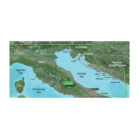 Garmin Adriatic Sea, North Coast Charts BlueChart g3 Vision | VEU452S | microSD/SD (010-C0796-00) by Garmin
