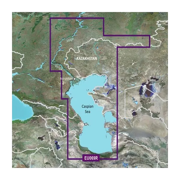 Garmin Caspian Sea BlueChart g3 map card for Volga River to Ulyanovsk and Orsk, microSD/SD HXEU069R (010-C1211-20)