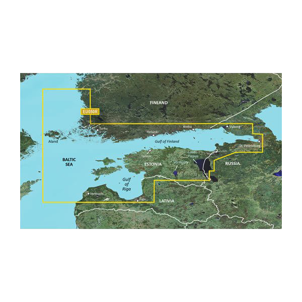 Garmin Gulfs of Finland and Riga BlueChart g3 Vision map card for microSD/SD