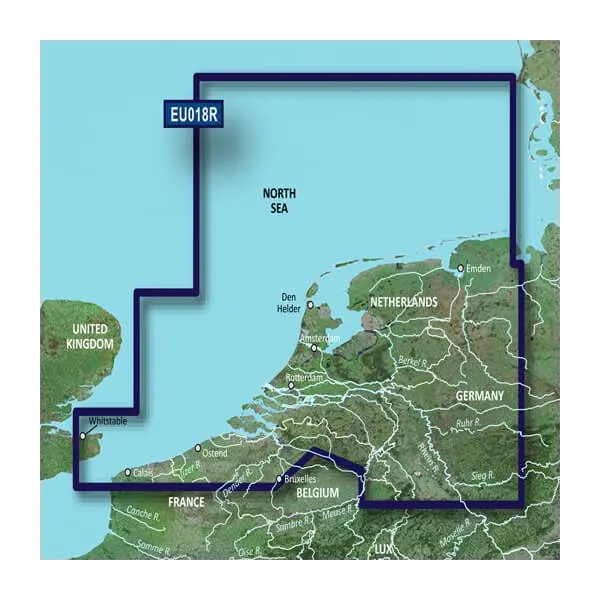 Garmin Benelux Charts BlueChart g3 | HXEU018R | microSD/SD (010-C0775-20) by Garmin