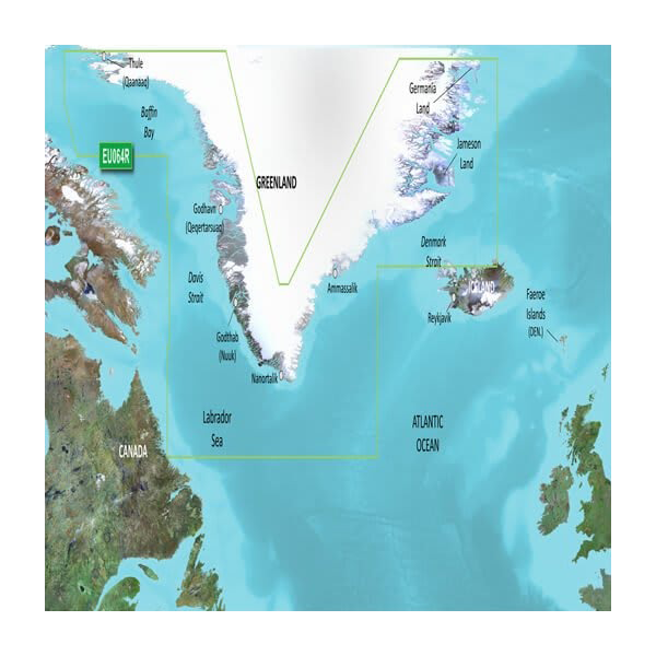 Garmin Greenland Charts BlueChart g3 Vision | VEU064R | microSD/SD by Garmin