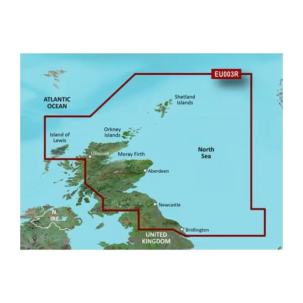 Garmin map card Great Britain Northeast Charts BlueChart g3 HXEU003R microSD/SD