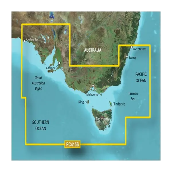 Garmin Australia, Port Stephens to Fowlers Bay Coastal Charts BlueChart g3 Vision | VPC415S | microSD/SD (010-C0873-00) by Garmin