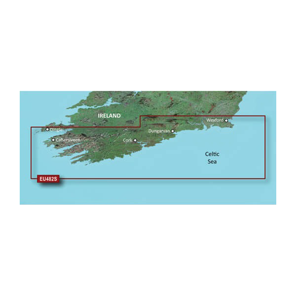 Garmin Great Britain, Wexford to Dingle Bay Charts BlueChart g3 Vision | VEU482S | microSD/SD by Garmin