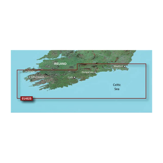 Garmin Great Britain, Wexford to Dingle Bay Charts BlueChart g3 Vision | VEU482S | microSD/SD by Garmin