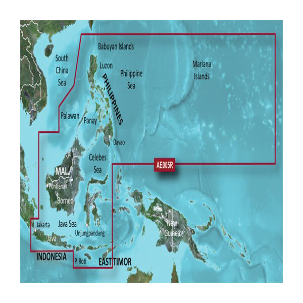 Garmin BlueChart g3 map card for Philippines, Java and Mariana Islands on microSD/SD HXAE005R