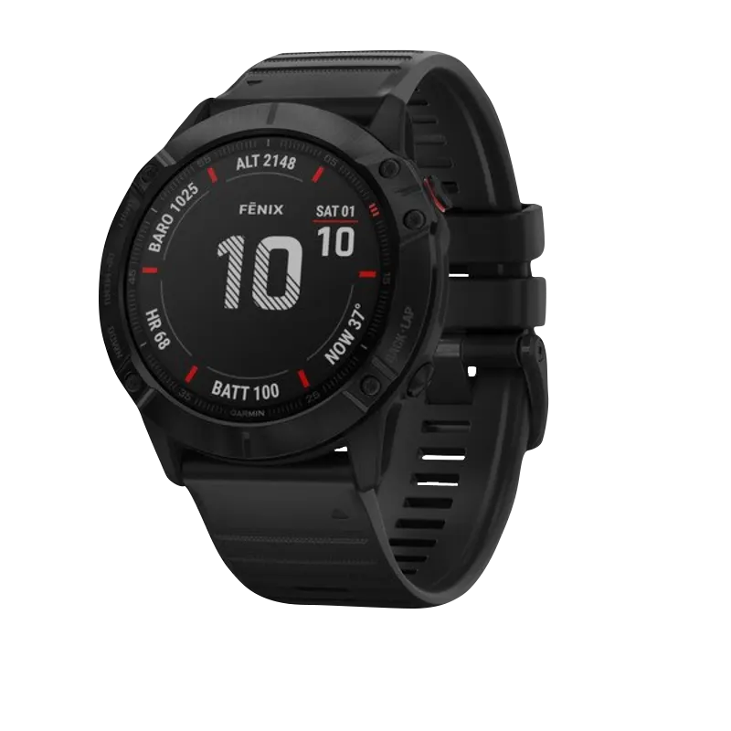 Garmin Fenix 6X Pro, Black with Black Band (Garmin Certified Refurbished) by Garmin