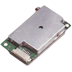 Garmin GPS 15x-W sensor module (010-00240-21), metal enclosure with PCB edge connector.