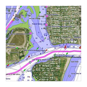 Garmin Bluechart G2 Vision East Coast Australia map card, detailed coastal nautical chart.