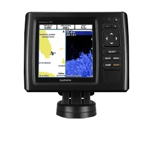 ECHOMAP CHIRP 52cv marine chartplotter with transducer by Garmin, black