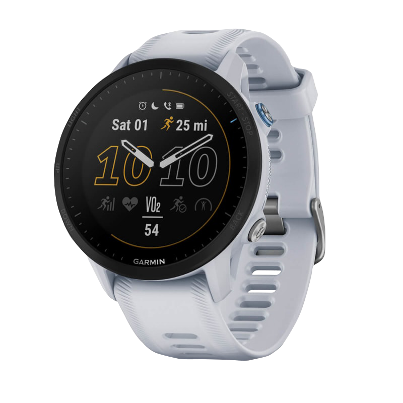 Garmin Forerunner 955 smartwatch, Whitestone color, certified refurbished