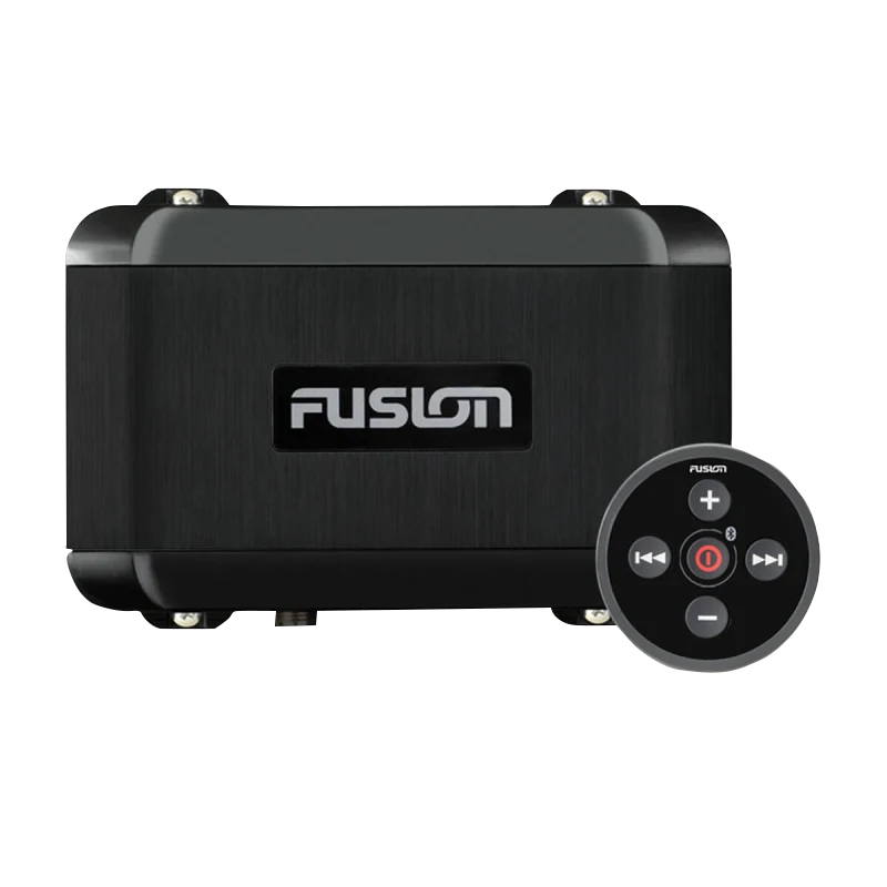 Garmin Fusion BB100 Black Box marine audio receiver with round remote