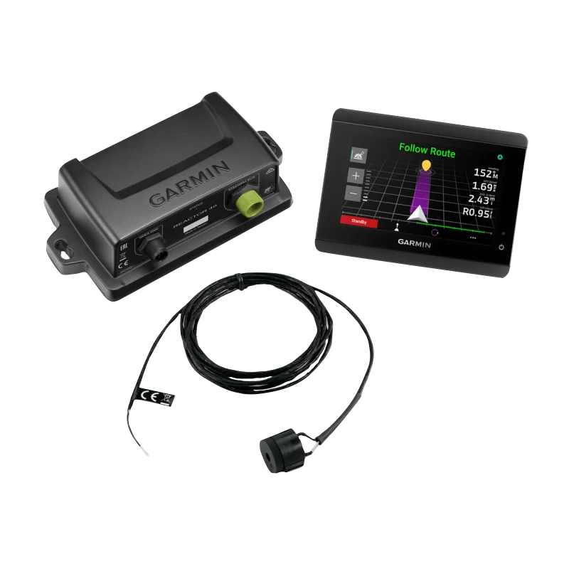 Garmin Reactor 40 steer-by-wire corepack for Viking VIPER with GHC 50 autopilot display and black cable; 3-piece kit