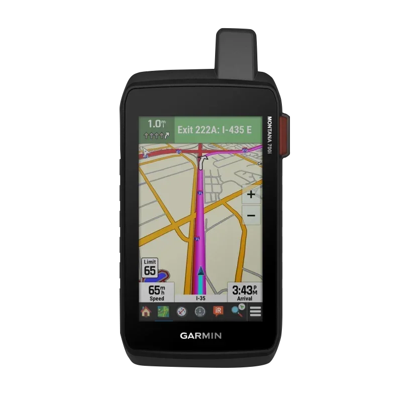 Garmin Montana 700i handheld GPS with touchscreen, InReach, black, certified refurbished