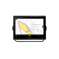 Garmin GPSMAP 1223 marine chartplotter with worldwide basemap, non-sonar, black bezel display