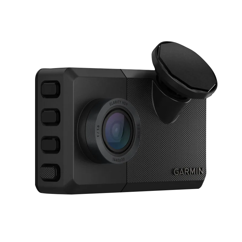 Garmin Dash Cam Live 1440p black with suction mount and 140° lens