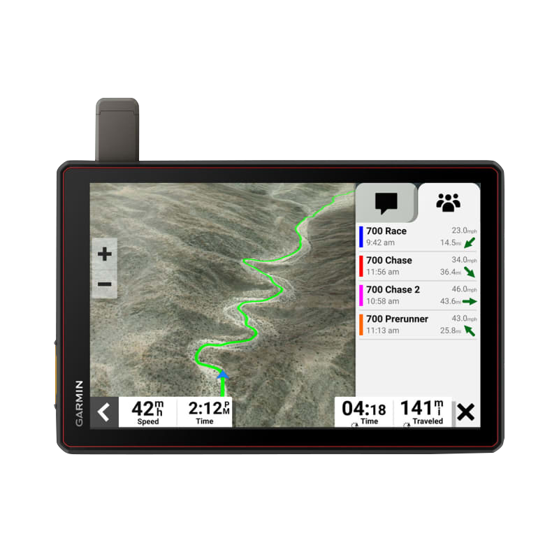 Garmin Tread XL Baja Chase Edition 10-inch Off-Road Navigator with black body and red trim