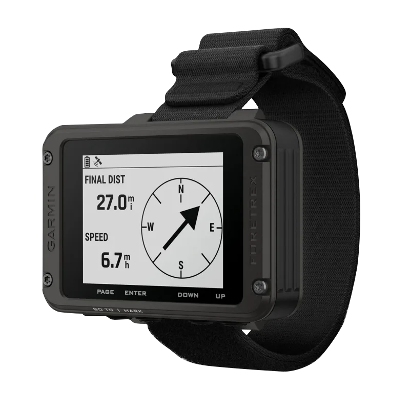 Garmin Foretrex 801 wrist-mounted GPS navigator with black strap