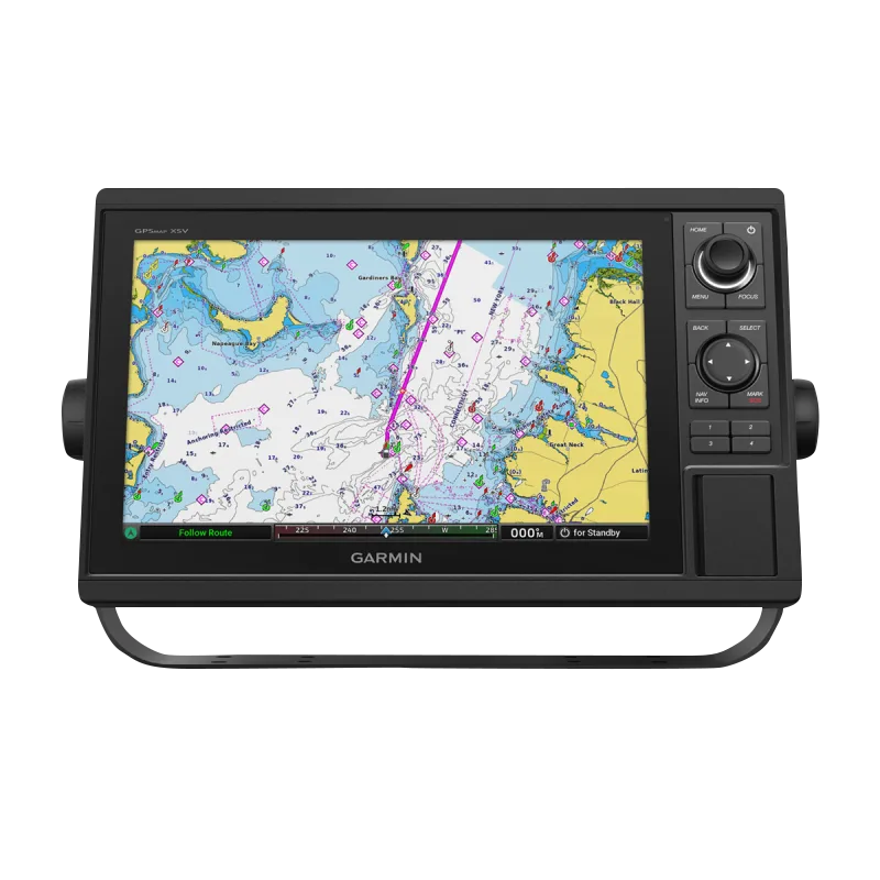 Garmin GPSMAP 1242xsv marine chartplotter without transducer, black touchscreen display with marine map