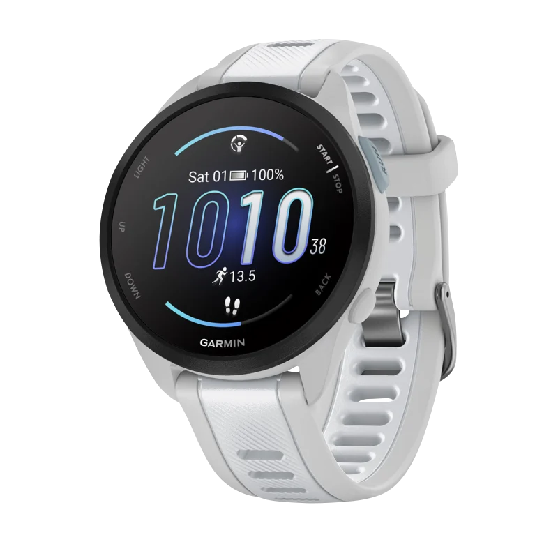 Garmin Forerunner 165 Music smartwatch, Mist Gray/Whitestone band