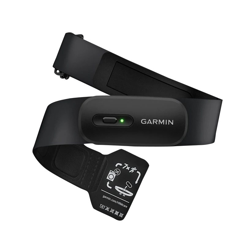 Garmin HRM 200 chest strap heart-rate monitor, black with green LED, size M-XL