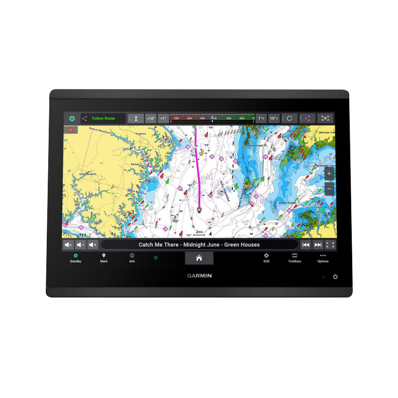 Garmin GPSMAP 1643 Non-sonar marine chartplotter with mapping on a black display