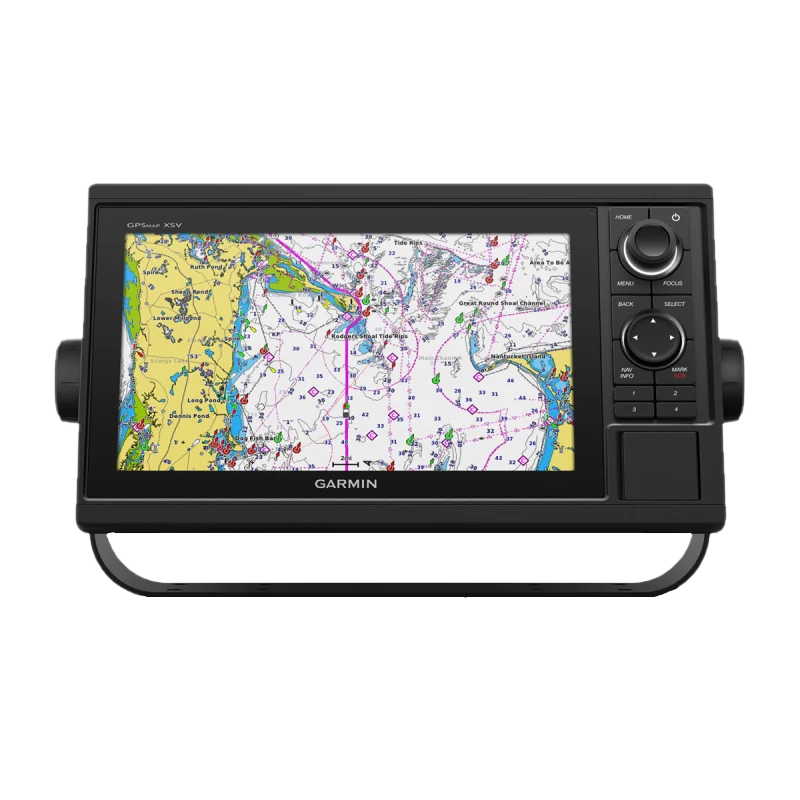 Garmin GPSMAP 1022xsv marine chartplotter, black display unit with full-color map, without transducer