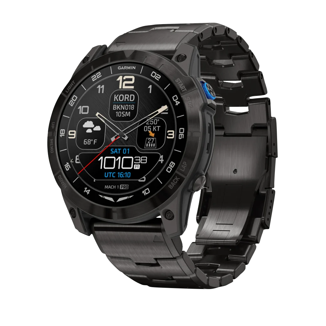 Garmin D2 Mach 1 Pro 51 mm aviator smartwatch with vented titanium bracelet