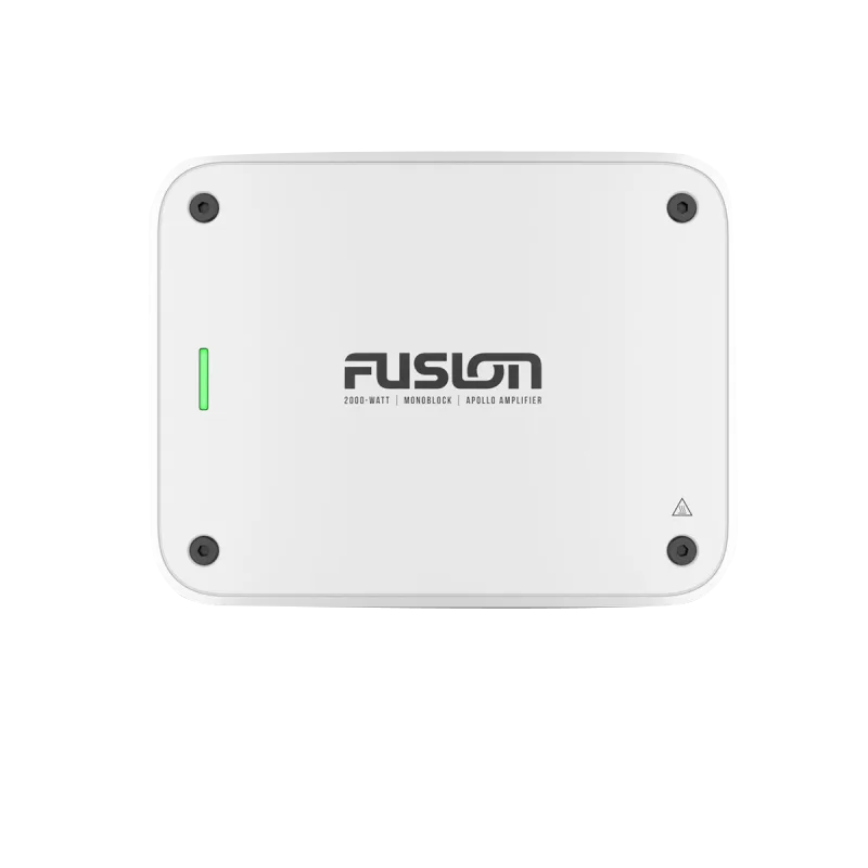 Garmin Fusion Apollo 4-channel marine amplifier, white with green LED