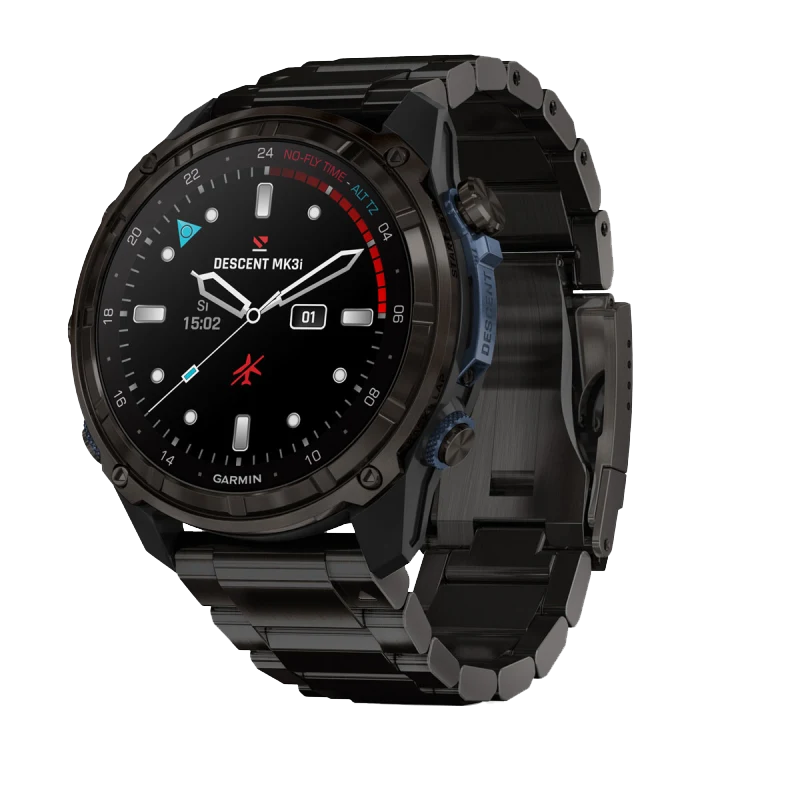 Garmin Descent Mk3i 51 mm carbon gray DLC titanium dive smartwatch with DLC titanium band