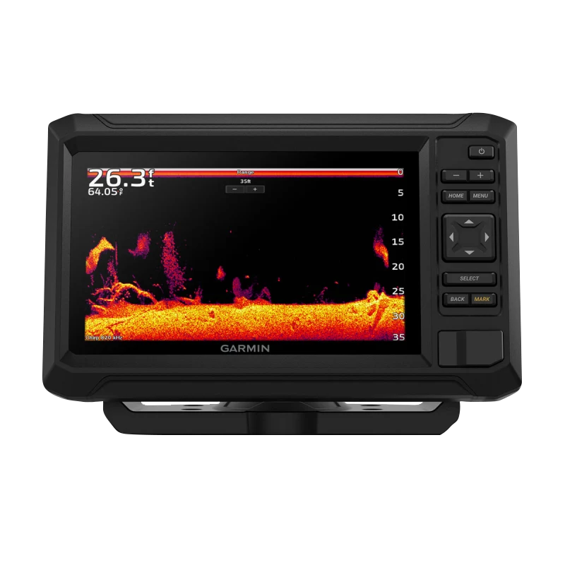 Garmin ECHOMAP UHD2 7-inch sv marine chartplotter with Navionics+ mapping; black rugged housing
