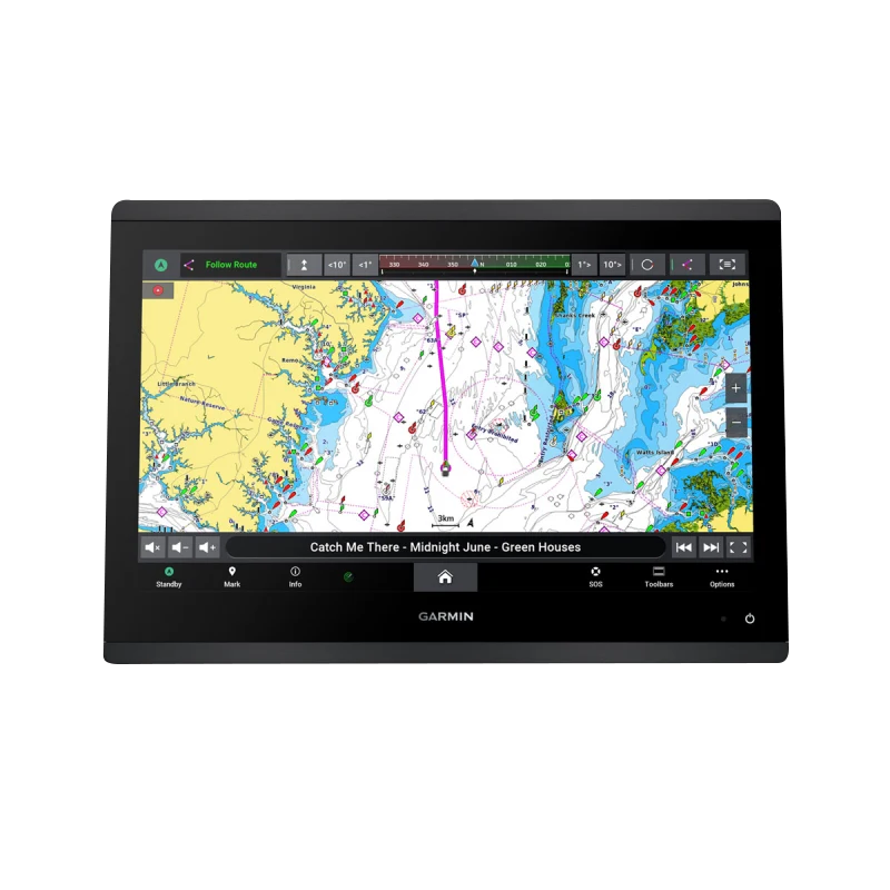 Garmin GPSMAP 1623 marine chartplotter with worldwide basemap, non-sonar