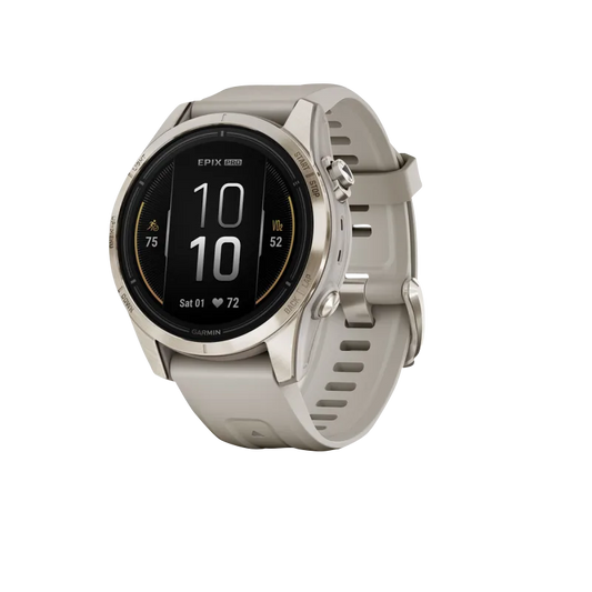 Garmin Epix Pro (Gen 2), 42 mm Sapphire Edition Soft Gold with Light Sand Band (010-02802-10) by Garmin
